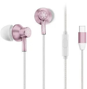 StringSnow Wired Earbuds with Microphone, 10mm Dynamic Driver PEEK PU LCP Diaphragm HiFi in-Ear Headphones DAC Chip for iPhone, Samsung, Computer, Laptop Students (Pink Type-C with Mic) StringSnow Wired Earbuds with Microphone, 10mm Dynamic Driver PEEK PU LCP Diaphragm HiFi in-Ear Headphones DAC Chip for iPhone, Samsung, Computer, Laptop Students (Pink Type-C with Mic)
