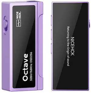 Octave Portable DAC Amp ES9039Q2M, HiFi Dongle Audio Decoder & Portable Headphone Amp for IEM, USB Phone Audio Adapter for Android/iOS/PC, 100-Step Volume, Inline Mic, CNC Aluminum (Purple) Octave Portable DAC Amp ES9039Q2M, HiFi Dongle Audio Decoder & Portable Headphone Amp for IEM, USB Phone Audio Adapter for Android/iOS/PC, 100-Step Volume, Inline Mic, CNC Aluminum (Purple)