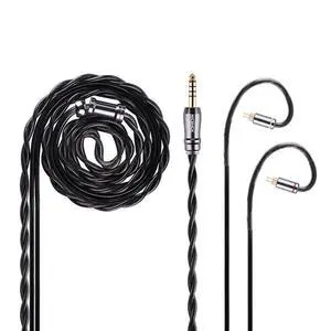 DuskAg 5N Pure Silver IEM Cable 0.78 2Pin 4.4mm Balanced Plug | 5N pure silver & OCC shielding boosts mid-high density, wider soundstage, 1.2m cord 0.78 2Pin, 4.4mm balanced for audiophile DuskAg 5N Pure Silver IEM Cable 0.78 2Pin 4.4mm Balanced Plug | 5N pure silver & OCC shielding boosts mid-high density, wider soundstage, 1.2m cord 0.78 2Pin, 4.4mm balanced for audiophile