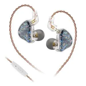 DB2 IEM Earphones with Mic Music Control: Resin 1BA 1DD Hybrid in Ear Monitor Headphones with 2Pin Detachable Cable,3.5mm Wired Earbuds for Gaming/Audiophile/Musician (Blue) DB2 IEM Earphones with Mic Music Control: Resin 1BA 1DD Hybrid in Ear Monitor Headphones with 2Pin Detachable Cable,3.5mm Wired Earbuds for Gaming/Audiophile/Musician (Blue)