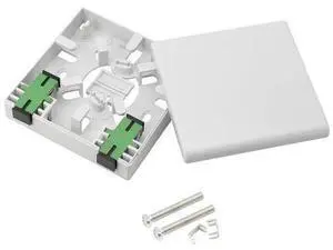 FTTH Fiber Panel Box Enclosure,2 Core Fiber Optic Terminal Distribution Junction Box Double-Port SC/APC Type Panel Fiber Box ABS Plastic Outdoor Waterproof Dustproof DIY Case FTTH Fiber Panel Box Enclosure,2 Core Fiber Optic Terminal Distribution Junction Box Double-Port SC/APC Type Panel Fiber Box ABS Plastic Outdoor Waterproof Dustproof DIY Case