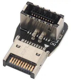 1Pack 90 Degree USB 3.2 Front Panel Internal Connector Down-Right Angle Type-E USB 3.1 Female to Male Front Panel Socket Adapter for Type-E Motherboard Extension Data Adapter(Type-E/Down) 1Pack 90 Degree USB 3.2 Front Panel Internal Connector Down-Right Angle Type-E USB 3.1 Female to Male Front Panel Socket Adapter for Type-E Motherboard Extension Data Adapter(Type-E/Down)