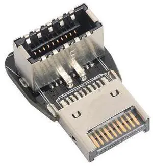 1Pack 90 Degree Type-E USB 3.1 Front Panel Header Adapter - Up-Right Angle USB 3.1 Type-E Male to Female Front Panel Internal Power Connector for Motherboard 1Pack 90 Degree Type-E USB 3.1 Front Panel Header Adapter - Up-Right Angle USB 3.1 Type-E Male to Female Front Panel Internal Power Connector for Motherboard