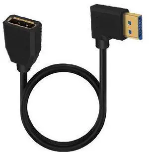 2ft 32.4Gbps 8K@60Hz DisplayPort Extension Cable, Left Angle Male to Female DP 1.4 Extender Adapter Ultra HD Cable for HDTV Laptop Monitor Projector PS4 PS5, Support 4K@144Hz 2K@165Hz 2ft 32.4Gbps 8K@60Hz DisplayPort Extension Cable, Left Angle Male to Female DP 1.4 Extender Adapter Ultra HD Cable for HDTV Laptop Monitor Projector PS4 PS5, Support 4K@144Hz 2K@165Hz