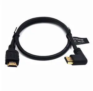 2 Feet 48Gbps HDMI 8K@60Hz Ultra HD Cable, Straight Male to Left Angle Male HDMI 2.1 High Speed Shield Cord for Xbox TV PS4 PS5 Switch, Support 4K@120Hz, 3D Dynamic HDR 2 Feet 48Gbps HDMI 8K@60Hz Ultra HD Cable, Straight Male to Left Angle Male HDMI 2.1 High Speed Shield Cord for Xbox TV PS4 PS5 Switch, Support 4K@120Hz, 3D Dynamic HDR