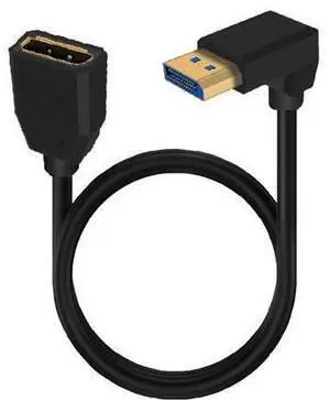 2ft 32.4Gbps 8K@60Hz DisplayPort Extension Cable, Up Angle Male to Female DP 1.4 Extender Adapter Ultra HD Cable for HDTV Laptop Monitor Projector PS4 PS5, Support 4K@144Hz 2K@165Hz 2ft 32.4Gbps 8K@60Hz DisplayPort Extension Cable, Up Angle Male to Female DP 1.4 Extender Adapter Ultra HD Cable for HDTV Laptop Monitor Projector PS4 PS5, Support 4K@144Hz 2K@165Hz