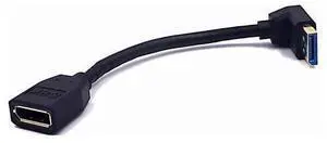 5.9 Inch DisplayPort 8K Extension Cable, 90 Degree Down Angle DP 1.4 Version Male to DP 1.4 Version Female Adapter Extender Cable, Support 8K@60Hz & 4K@ 144Hz 5.9 Inch DisplayPort 8K Extension Cable, 90 Degree Down Angle DP 1.4 Version Male to DP 1.4 Version Female Adapter Extender Cable, Support 8K@60Hz & 4K@ 144Hz