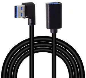USB 3.0 Extension Cable 3.3Ft Type A Male to A Female Extension Cord Data Transfer Extender Cable for USB Flash Drive/Hard Drive (Black-Right Angle) USB 3.0 Extension Cable 3.3Ft Type A Male to A Female Extension Cord Data Transfer Extender Cable for USB Flash Drive/Hard Drive (Black-Right Angle)