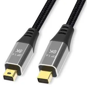 Mini DisplayPort to Mini DisplayPort 1.4 8K(7680X4320)@60Hz 4K@144Hz Ultra HD Cable Converter Compatible with Thunderbolt MacBook Pro MacBook Air 2M Mini DisplayPort to Mini DisplayPort 1.4 8K(7680X4320)@60Hz 4K@144Hz Ultra HD Cable Converter Compatible with Thunderbolt MacBook Pro MacBook Air 2M
