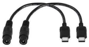 5V DC 5.5 2.1mm Female to USB Type C Adapter Cable Connector Power Extension Charge Cable for Laptop mobilephones 18.2cm-2 Pack 5V DC 5.5 2.1mm Female to USB Type C Adapter Cable Connector Power Extension Charge Cable for Laptop mobilephones 18.2cm-2 Pack