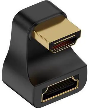 HDMI180 Degree Adapter 8K, U Shaped HDMI Adapter, UHD 2.1 Male to Female Extender Adapter, 48Gbps, 8K@60Hz with LED Indicator for HDTV, PS5, Laptop, 1-Pack HDMI180 Degree Adapter 8K, U Shaped HDMI Adapter, UHD 2.1 Male to Female Extender Adapter, 48Gbps, 8K@60Hz with LED Indicator for HDTV, PS5, Laptop, 1-Pack