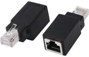 RJ45 Crossover Adapter, RJ45 Ethernet RJ45 Male/Female Adapter to Connect 2 Computers with a Standard LAN Cable 2pcs RJ45 Crossover Adapter, RJ45 Ethernet RJ45 Male/Female Adapter to Connect 2 Computers with a Standard LAN Cable 2pcs