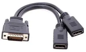 DMS-59Pin Male to Dual DP Displayport Female Splitter Extension Cable for PC Graphics Card DMS-59Pin Male to Dual DP Displayport Female Splitter Extension Cable for PC Graphics Card