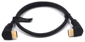 2 Feet 48Gbps HDMI 8K@60Hz Ultra HD Cable, Up Angle Male to Up Angle Male HDMI 2.1 High Speed Shield Cord for Xbox TV PS4 PS5 Switch, Support 4K@120Hz, 3D Dynamic HDR 2 Feet 48Gbps HDMI 8K@60Hz Ultra HD Cable, Up Angle Male to Up Angle Male HDMI 2.1 High Speed Shield Cord for Xbox TV PS4 PS5 Switch, Support 4K@120Hz, 3D Dynamic HDR