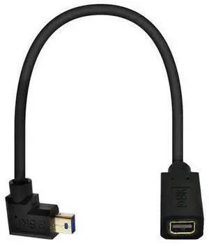 12 Inch 32.4Gbps 8K@60Hz Mini DisplayPort Extension Cable, Right Angle Male to Female Mini DP 1.4 Extender Adapter UHD Cable for HDTV Laptop Monitor Projector PS4 PS5, Support 4K@144Hz 2K@165Hz 12 Inch 32.4Gbps 8K@60Hz Mini DisplayPort Extension Cable, Right Angle Male to Female Mini DP 1.4 Extender Adapter UHD Cable for HDTV Laptop Monitor Projector PS4 PS5, Support 4K@144Hz 2K@165Hz