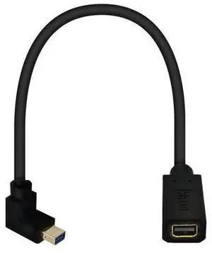 12 Inch 32.4Gbps 8K@60Hz Mini DisplayPort Extension Cable, Up Angle Male to Female Mini DP 1.4 Extender Adapter UHD Cable for HDTV Laptop Monitor Projector PS4 PS5, Support 4K@144Hz 2K@165Hz 12 Inch 32.4Gbps 8K@60Hz Mini DisplayPort Extension Cable, Up Angle Male to Female Mini DP 1.4 Extender Adapter UHD Cable for HDTV Laptop Monitor Projector PS4 PS5, Support 4K@144Hz 2K@165Hz