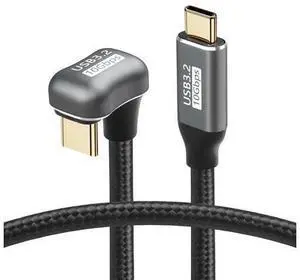 USB-C to C Cable - 100W Opposite U Shape, Fast Charging, Nylon Braided, 0.5M/1.6FT USB-C to C Cable - 100W Opposite U Shape, Fast Charging, Nylon Braided, 0.5M/1.6FT