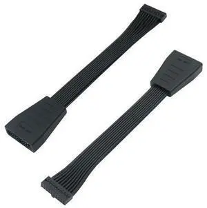 (2-Pack) USB 3.0 Header Extension Cable, Small Mini USB 3.0 19/20 Pin Internal Adapter for Motherboard 5.9-inch (15cm) (2-Pack) USB 3.0 Header Extension Cable, Small Mini USB 3.0 19/20 Pin Internal Adapter for Motherboard 5.9-inch (15cm)