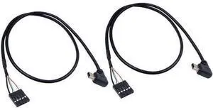 USB Header to Mini USB Dupont Cable, 90 Degree Left Angle Mini USB Male to 5 Pin Motherboard Female Adapter Dupont Extended Cable (2 Pack) 50CM/1.64FT USB Header to Mini USB Dupont Cable, 90 Degree Left Angle Mini USB Male to 5 Pin Motherboard Female Adapter Dupont Extended Cable (2 Pack) 50CM/1.64FT