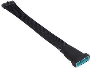 USB 3.0 Header Extension Cable, Low Profile USB 3.0 Internal 19/20 Pin Header Extender | USB 3 Motherboard Adapter | 5.9 inch USB 3.0 Header Extension Cable, Low Profile USB 3.0 Internal 19/20 Pin Header Extender | USB 3 Motherboard Adapter | 5.9 inch