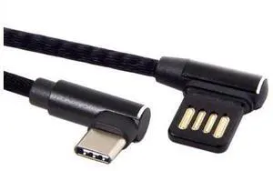 USB-C 3.1 Type-C Male to Left Angled 90 Degree USB 2.0 Data Cable 15cm Dual Angled Type (Type-C) USB-C 3.1 Type-C Male to Left Angled 90 Degree USB 2.0 Data Cable 15cm Dual Angled Type (Type-C)