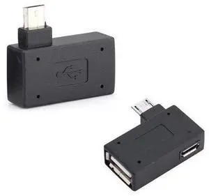 OTG Adapter, 90 Right Angle USB Port Adapter, Micro OTG Cable 2 Pack Compatible with Firestick 2nd Gen, 3rd Gen and 4K, Android Smartphones, Tablets, OTG Adapter, 90 Right Angle USB Port Adapter, Micro OTG Cable 2 Pack Compatible with Firestick 2nd Gen, 3rd Gen and 4K, Android Smartphones, Tablets,