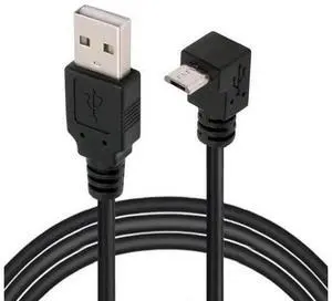 Up Angled 90 Degree Micro USB 2.0 Type 5Pin to USB 2.0 Type-A Data Charge Cable 480Mbps Data for Phone Tablet Computer Camera (150cm) Up Angled 90 Degree Micro USB 2.0 Type 5Pin to USB 2.0 Type-A Data Charge Cable 480Mbps Data for Phone Tablet Computer Camera (150cm)