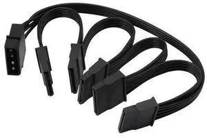 IDE to SATA Power Splitter Cable,LP4 4Pin IDE to 5 x15 Pin SATA Power Conversion Line Extension Y-Cable for Hard Disk IDE to SATA Power Splitter Cable,LP4 4Pin IDE to 5 x15 Pin SATA Power Conversion Line Extension Y-Cable for Hard Disk