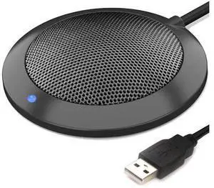 Conference USB Microphone, Computer Desktop Mic with LED Indicator, TKGOU Plug & Play Omnidirectional Condenser PC Laptop Mics for Online Meeting/Class,Skype,Recording,Chatting,Zoom,(Windows/Mac OS X) Conference USB Microphone, Computer Desktop Mic with LED Indicator, TKGOU Plug & Play Omnidirectional Condenser PC Laptop Mics for Online Meeting/Class,Skype,Recording,Chatting,Zoom,(Windows/Mac OS X)