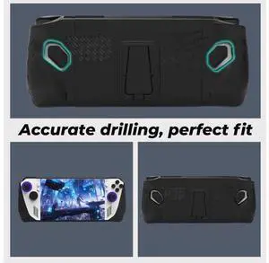 Full Case for ASUS Rog Ally 2023, Protective Handheld Case Skin with Detachable Front Shell Cover and Kickstand for Rog Ally,Black Full Case for ASUS Rog Ally 2023, Protective Handheld Case Skin with Detachable Front Shell Cover and Kickstand for Rog Ally,Black