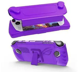 JDDWIN Full Case for ASUS Rog Ally 2023, Protective Handheld Case Skin with Detachable Front Shell Cover and Kickstand for Rog Ally,Purple JDDWIN Full Case for ASUS Rog Ally 2023, Protective Handheld Case Skin with Detachable Front Shell Cover and Kickstand for Rog Ally,Purple