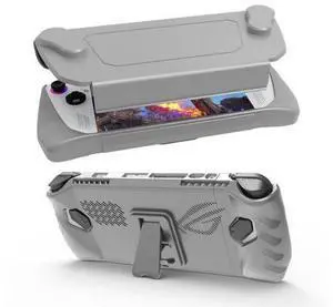 JDDWIN Full Case for ASUS Rog Ally 2023, Protective Handheld Case Skin with Detachable Front Shell Cover and Kickstand for Rog Ally,Grey JDDWIN Full Case for ASUS Rog Ally 2023, Protective Handheld Case Skin with Detachable Front Shell Cover and Kickstand for Rog Ally,Grey