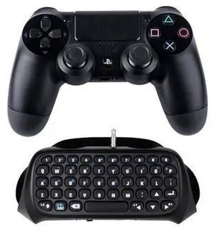 Controller Keyboard for PS4, Wireless Bluetooth Keypad Mini Chatpad Rechargeable Online Gaming Live Chat Message Gamepad Keyboard with Built-In Speaker & 3.5MM Audio Jack for Playstation 4 Dualshock Controller Keyboard for PS4, Wireless Bluetooth Keypad Mini Chatpad Rechargeable Online Gaming Live Chat Message Gamepad Keyboard with Built-In Speaker & 3.5MM Audio Jack for Playstation 4 Dualshock