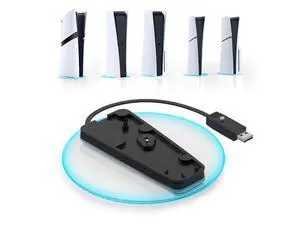IINE RGB Vertical Stand for PS5/Slim/Pro, PS5/Slim/Pro Base Stand with Adjustabel Lights, Vertical Station Base with Screw USB Cable for Digital/Disc Edition IINE RGB Vertical Stand for PS5/Slim/Pro, PS5/Slim/Pro Base Stand with Adjustabel Lights, Vertical Station Base with Screw USB Cable for Digital/Disc Edition