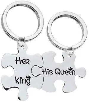 Couples Keychain to Lover Personalized Couples Stamped KeyChain Set for Gifts Party Festival Family Couples Keychain to Lover Personalized Couples Stamped KeyChain Set for Gifts Party Festival Family