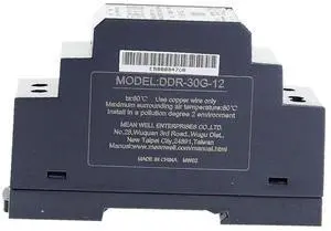 DDR-30G-12 30W Din Rail DC/DC Converter O/P +12V2.5A - 1 item(s) DDR-30G-12 30W Din Rail DC/DC Converter O/P +12V2.5A - 1 item(s)