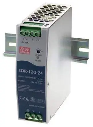 SDR-120-24 DIN-Rail Power Supply with PFC Function, 24VDC, 5A, 120W SDR-120-24 DIN-Rail Power Supply with PFC Function, 24VDC, 5A, 120W