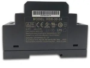 Original Mean Well HDR-30 Series DIN Rail Power Supply 110V/220VAC to 5V 12V 15V 24V 48V DIN Rail Ultra Slim Step Shape Power Supply Isolated LPS CE UL Transformer (HDR-30-24(24V 1.5A)) Original Mean Well HDR-30 Series DIN Rail Power Supply 110V/220VAC to 5V 12V 15V 24V 48V DIN Rail Ultra Slim Step Shape Power Supply Isolated LPS CE UL Transformer (HDR-30-24(24V 1.5A))