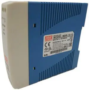 MW Mean Well MDR-10-12 12V 0.84A 10W Single Output Industrial DIN Rail Power Supply MW Mean Well MDR-10-12 12V 0.84A 10W Single Output Industrial DIN Rail Power Supply