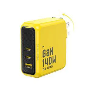Youth 140W GaN+ USB C Charger 100W Laptop Fast Charger PD3.1 PPS 3-Port USB C Wall Charger Power Adapter for MacBook Pro 16'', Dell XPS, iPhone 17 Pro Max, iPad Pro, Tablet, Chromebook, Yellow Youth 140W GaN+ USB C Charger 100W Laptop Fast Charger PD3.1 PPS 3-Port USB C Wall Charger Power Adapter for MacBook Pro 16'', Dell XPS, iPhone 17 Pro Max, iPad Pro, Tablet, Chromebook, Yellow