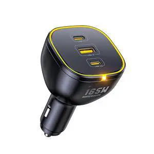 165W Laptop Car Charger Adapter 140W PD 3.1/ 100W PD 3.0 USB C Super Fast Charging PPS 45W 3-Ports QC5.0 Car Lighter Charger for MacBook Pro, iPhone 16/15, Galaxy S24 Ultra, iPad, Black 165W Laptop Car Charger Adapter 140W PD 3.1/ 100W PD 3.0 USB C Super Fast Charging PPS 45W 3-Ports QC5.0 Car Lighter Charger for MacBook Pro, iPhone 16/15, Galaxy S24 Ultra, iPad, Black