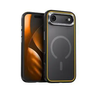 Magnetic Case for iPhone Air, Slim MagSafe-Compatible Shockproof Phone Case with Military-Grade Drop Protection, Black Magnetic Case for iPhone Air, Slim MagSafe-Compatible Shockproof Phone Case with Military-Grade Drop Protection, Black