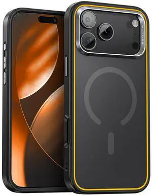 Magnetic Case Compatible with iPhone 17 Pro, Slim Shockproof MagSafe Phone Case with Military-Grade Drop Protection, Black Magnetic Case Compatible with iPhone 17 Pro, Slim Shockproof MagSafe Phone Case with Military-Grade Drop Protection, Black