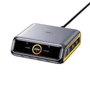 Future AI 280W PD3.2 GaN Desktop Charging Station, 6-Port Charger with 240W Max USB-C Output, Smart TFT Display & Wi-Fi App Control,Compatible with MacBook, iPhone, Galaxy, Dell, iPad Pro, Grey Future AI 280W PD3.2 GaN Desktop Charging Station, 6-Port Charger with 240W Max USB-C Output, Smart TFT Display & Wi-Fi App Control,Compatible with MacBook, iPhone, Galaxy, Dell, iPad Pro, Grey