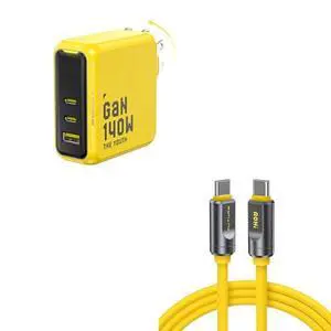 Youth 140W GaN+ USB C Charger 100W Laptop Fast Charger PD3.1 PPS 3-Port USB C Wall Charger Power Adapter +USB 4 2.0 Cable 6.6FT with up to 120Gbps Bandwidth Boost Dual 8K/4K Display 240W PD 3.1 F Youth 140W GaN+ USB C Charger 100W Laptop Fast Charger PD3.1 PPS 3-Port USB C Wall Charger Power Adapter +USB 4 2.0 Cable 6.6FT with up to 120Gbps Bandwidth Boost Dual 8K/4K Display 240W PD 3.1 F