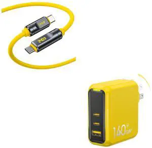 USB4 2.0 Cable with LED Display 6.6ft Magcube 140W USB C Charger USB4 2.0 Cable with LED Display 6.6ft Magcube 140W USB C Charger