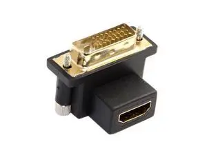 CYDZ 90 Degree Down Angled DVI Male to HDMI-compatible Female Adapter for Computer & HDTV & Graphics Card CYDZ 90 Degree Down Angled DVI Male to HDMI-compatible Female Adapter for Computer & HDTV & Graphics Card