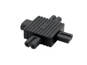 IEC 320 Figure 8 C8 Male to 3X Female C7 Splitter Power Adapter for Power Supply 1 in 3 out IEC 320 Figure 8 C8 Male to 3X Female C7 Splitter Power Adapter for Power Supply 1 in 3 out