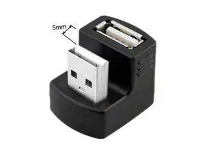 Chenyang Down Angled USB 2.0 Adapter A Male to Female Extension 90 180 360 Degree Black Chenyang Down Angled USB 2.0 Adapter A Male to Female Extension 90 180 360 Degree Black