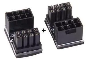 CYDZ ATX 8Pin Female to 8pin Male 180 Degree AngledPower Adapter for Desktops Graphics Card CYDZ ATX 8Pin Female to 8pin Male 180 Degree AngledPower Adapter for Desktops Graphics Card